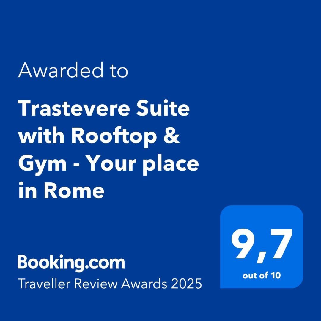 Aurealiving - Trastevere Suite With Rooftop & Gym, Your Place In Rome Bagian luar foto